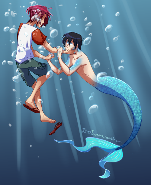 rinsjammers:
“looks like drawing fanart of great fanfictions is my thing now ( / u \ )
If dorky shark tooth babies and mermen are your thing, go read Breach
”