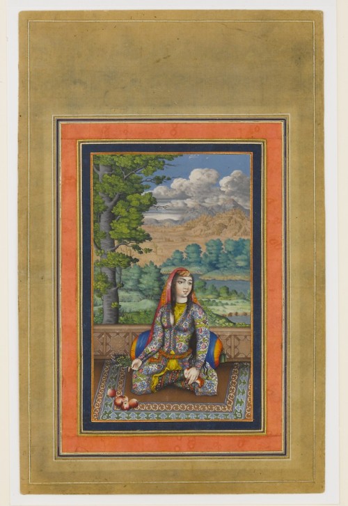 “Portrait of a Persian Lady”, Folio from the Davis Album, Islamic ArtTheodore M. Davis C