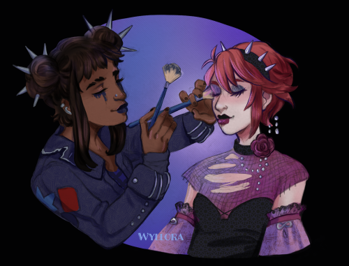 My second artfight attack of 2021!! – a girls night with my brujah Veer doing @ashenagrey &rsq