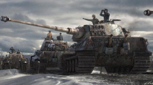 World war 2 german tanks art