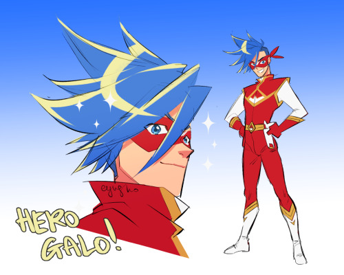 Hero Galo &amp; Prince of Burnish Lio!basically a Power Ranger au.