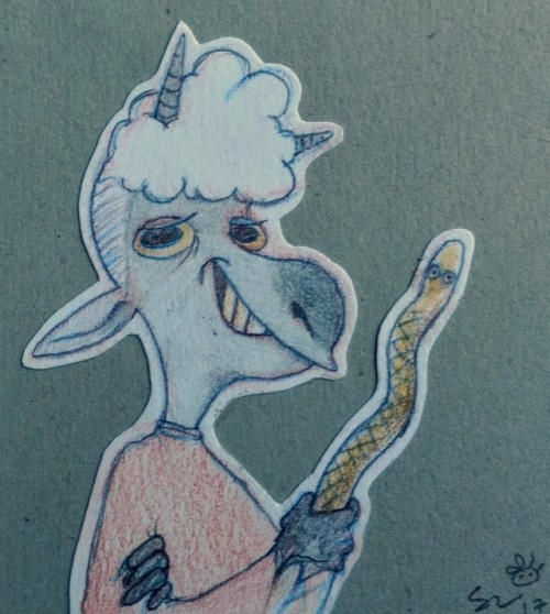 My charismatic dnd warlock Lambi (the name comes from a toilet paper with a lamb as their mascot)! I
