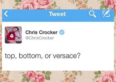 CHRIS CROCKER'S TUMBLR. 18+ MATERIAL