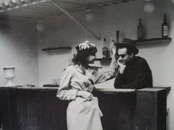 jamesdevereaux:  Anna Karina and Jean-Luc Godard. 