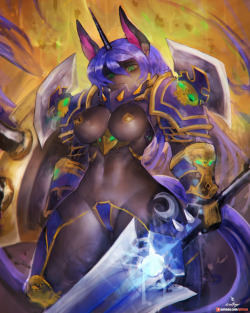 girlsayda: [Practice] Wrath Luna     The night is untouchable ——————————-Maybe some of you already find out…This armor is from WOW warrior T2And yes…we give some our touch on it XD WOW is a nice game,even we are not play it all