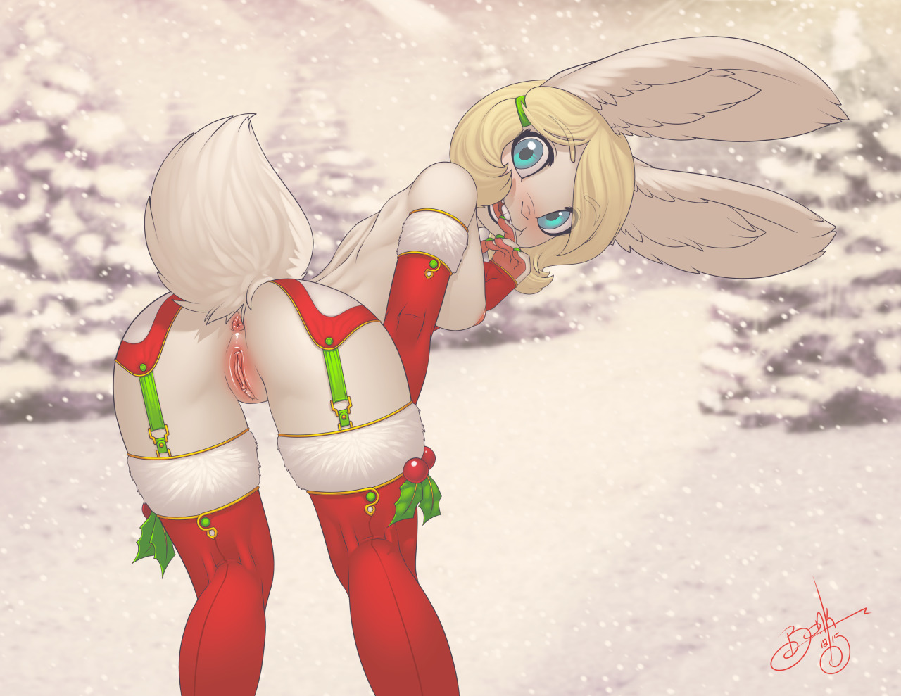 bonksart:  Happy holidays everyone!  This is Phixyl and she got all dolled up for