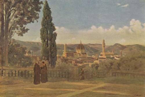 View of Florence from the Boboli Gardens, Jean-Baptiste-Camille Corot, after 1834