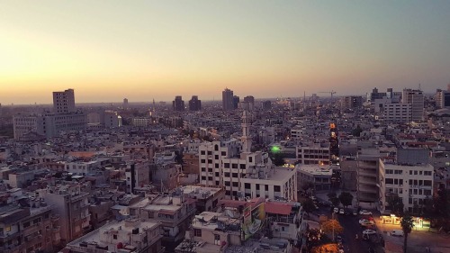 sunrise in Damascus, Syria  (x)