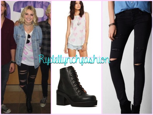 Rydel’s Outfit for the Secret San Diego Show;Chaser Hearts Tank (Exact) - No Longer AvailableS