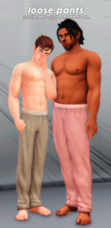 Loose Pants (@Crilender + @Creamlattedream)BGC Mesh (pants separated and edited from full-body cheer