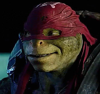 donatello-writes:justalilwriterblog:Turtle smiles to give all of us smiles.Adorable. I love Donnie