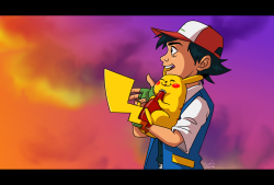 konstance: Ash &amp; Pikachu 