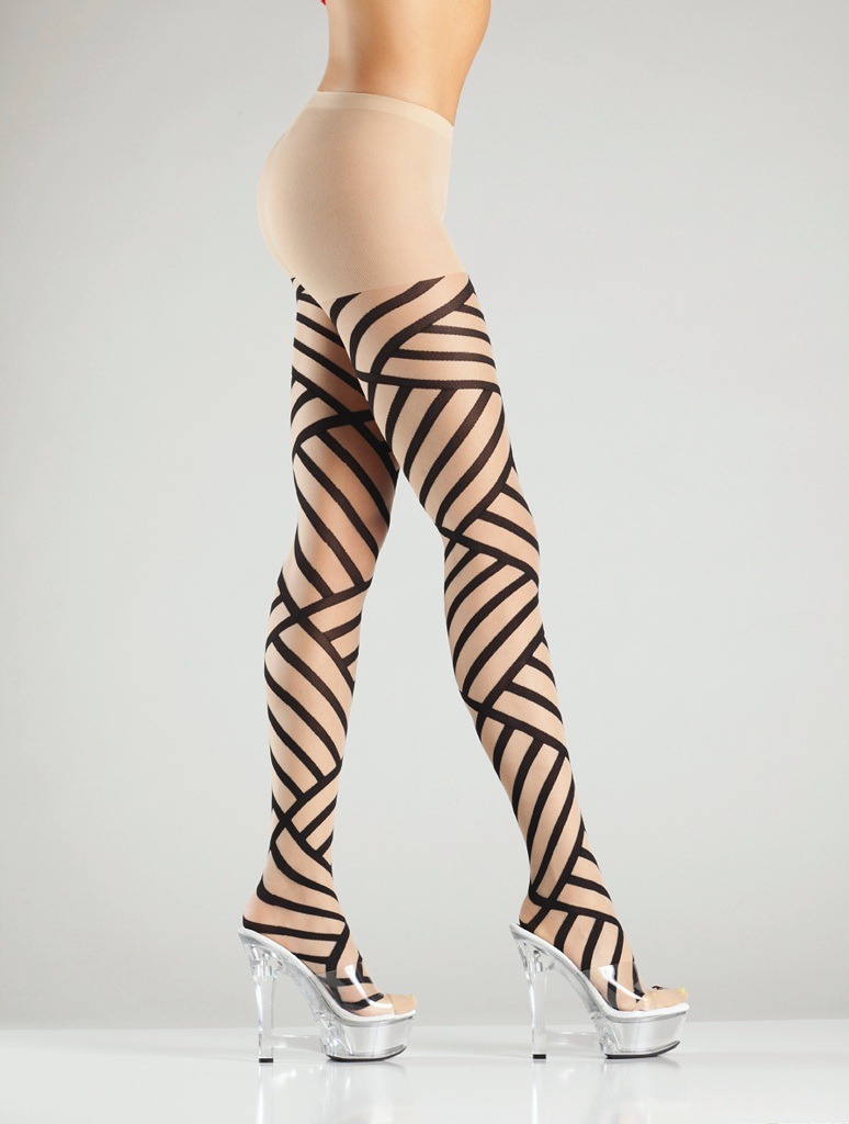 trautmans-legs:  Hypnotic eye catching patterned pantyhose