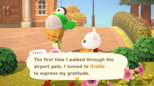 I thought this was a cute story about Flurry coming to my island. She was one of my first villagers 