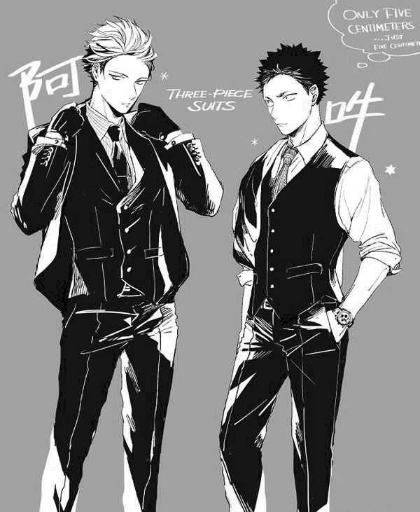 terhenetar:  Three-piece suits. 