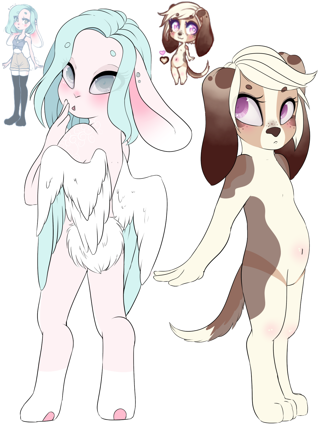 bubblepopmod:Little drawings of my cute new furs I got from @bunnini Theyre so cute