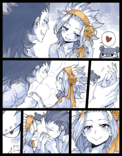 rboz:  Inspired by Mashima’s Gajevy comic ♥ Just a small continuation from where Mashima left off. I love how much Lily supports them, lol.