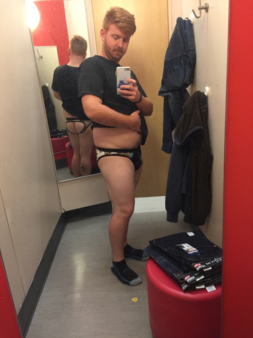 mdierksen:Getting my cooties on the jeans at Target. Ginger guys are so beautiful.  I cannot ex