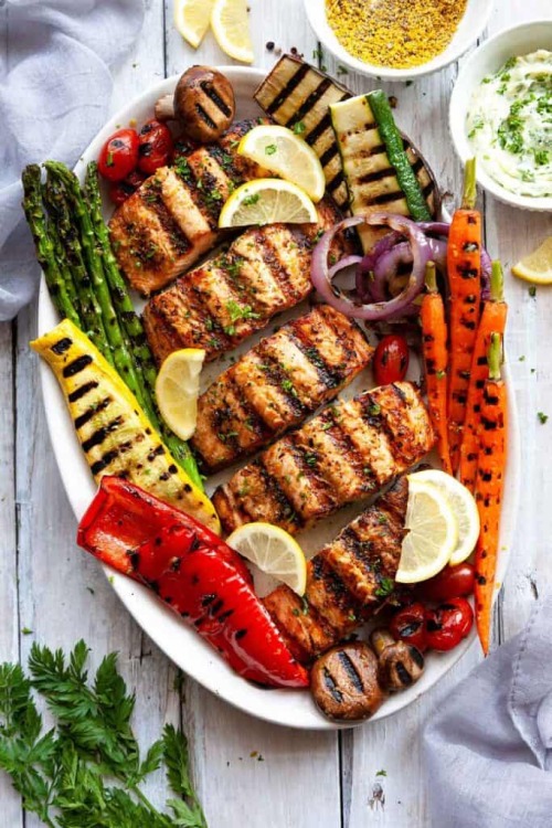 fuck-yeah-food: LEMON PEPPER SALMON – EASY GRILLED SALMON RECIPE Follow for more recipes INGRE