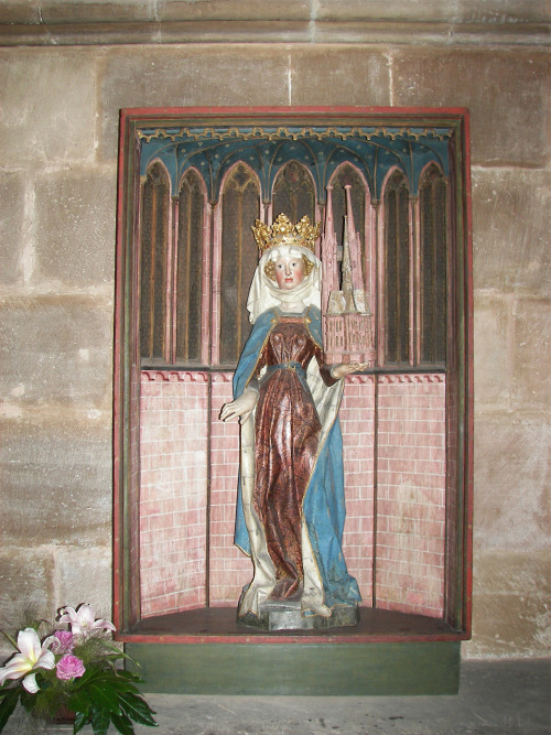 Statue of St. Elizabeth of Hungary in St. Elizabeth’s Church, Marburg; Germany, c. 1470