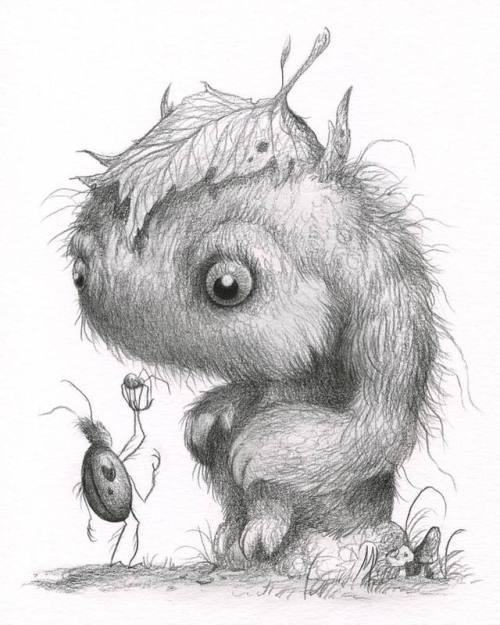 littlelimpstiff14u2:  Dan May’s Adorable MonstersDan May is a fine artist currently living in Northern Michigan. A native  of Rochester, NY, Dan attended Syracuse University where he achieved a  BFA and began to immediately pursue his artistic interests.