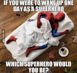 prolly batman or spiderman which 1 would