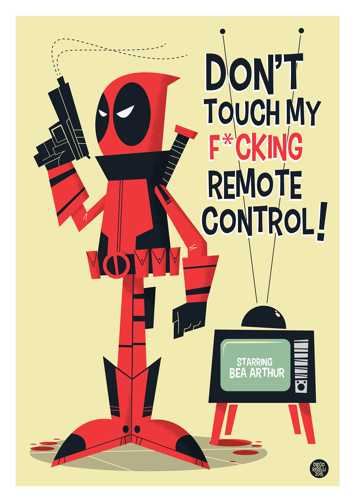 ultimate-marvel: Deadpool Vectorby Diego Riselli  