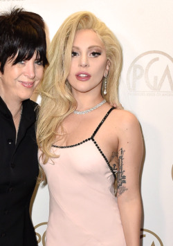 brooklynnightss:  1.23.15 - Gaga backstage at the 27th Producers Guild Awards in LA