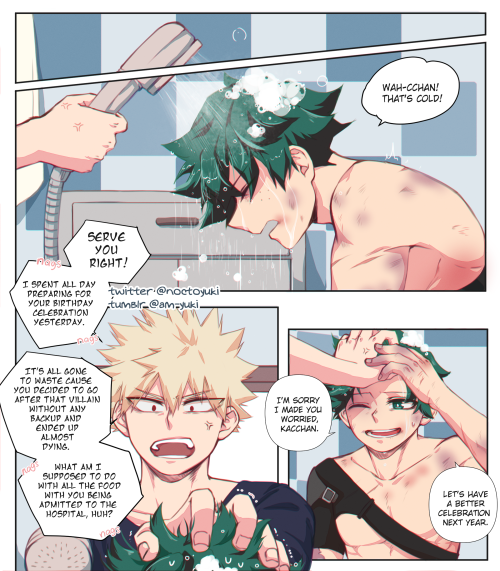 am-yuki:4 days to Izuku’s Day!Poor Kacchan, he had a lot to deal with when it comes to Deku.  Aggres