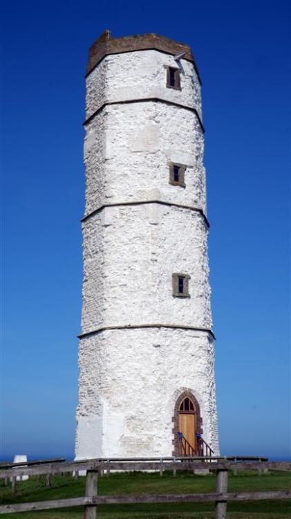 The Chalk Tower, Flamborough, East Riding of Yorkshire, England.Built in 1674 as a lighthouse. A fir