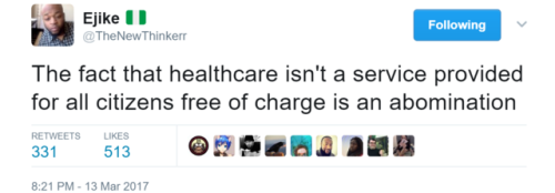 nothing-human-is-alien-to-me: berniesrevolution:  “Of all the forms of inequality, injustice in health care is the most shocking and inhumane.” - Martin Luther King Jr.  I’m a nurse in a large city hospital. A couple of weeks ago I watched a 47-year-old