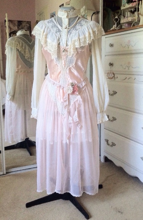 darlingamidala: I found this lovely negligee at a thrift shop this weekend~ It goes perfectly with m