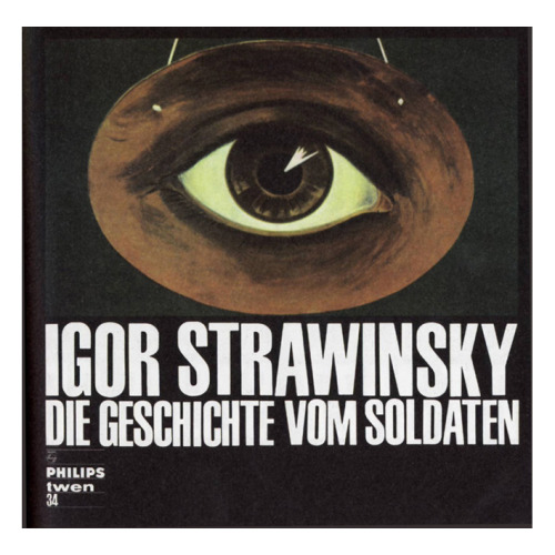 Igor Strawinsky, The story of the Soldier, 1964. Unknown artist. From the Philips twen record series