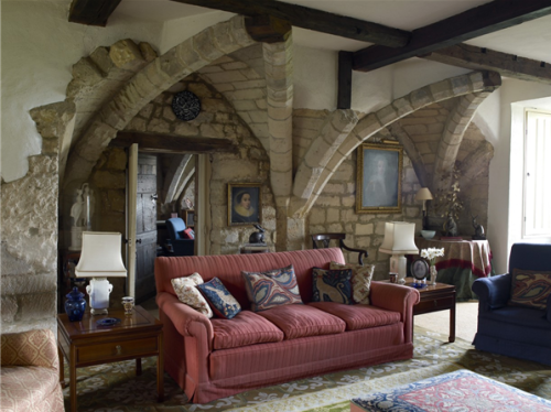 cair–paravel:Interiors of Markenfield Hall, a medieval manor near Ripon, North Yorkshire, dating bac