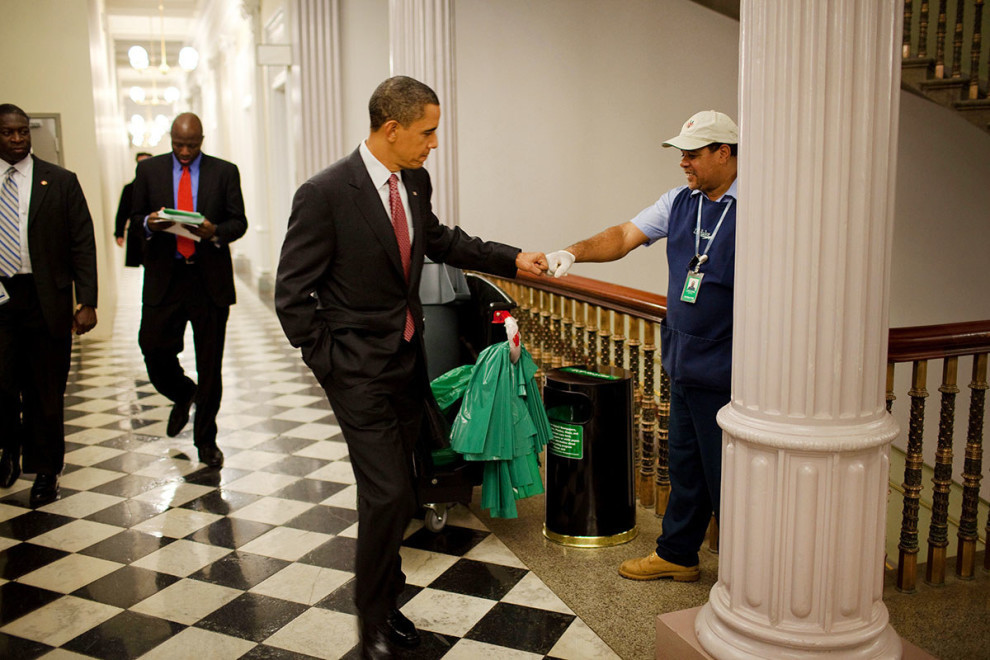 redoak14:  The results of what Dr. King fought for. We’ll miss you President Obama.