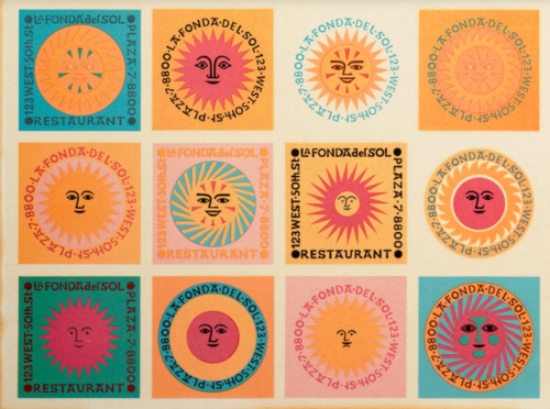 equatorjournal:Alexander Girard La Fonda del Sol, 1960        