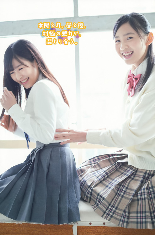 voz48reloaded:「Young Gangan」 No.03 2017 #HKT48 #月足天音 #荒巻美咲
