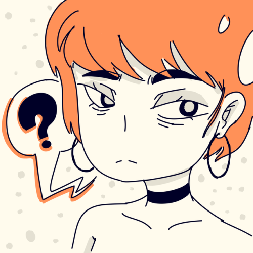 dumb doodle of a confused female