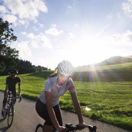 pedalitout:  Erini Karyda on the alpine forest #fondoday in Germany. #stravagranfondo