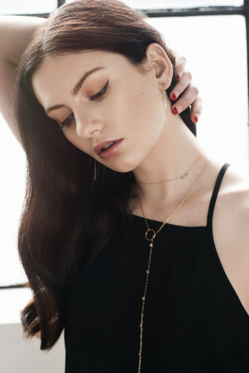 Sarah Nicole Harvey for the LN Jewelry debut collection shot by Tina Picard 