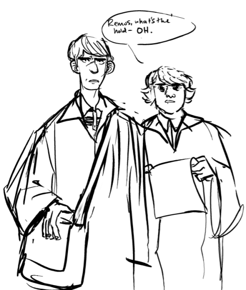 elvendork:Remus will swear he cracked a rib laughing, but he still gives James and Sirius 5 points a