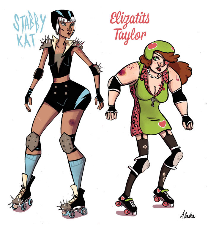 Alaska Baltimore Some Rival Roller Girls For My Character Design