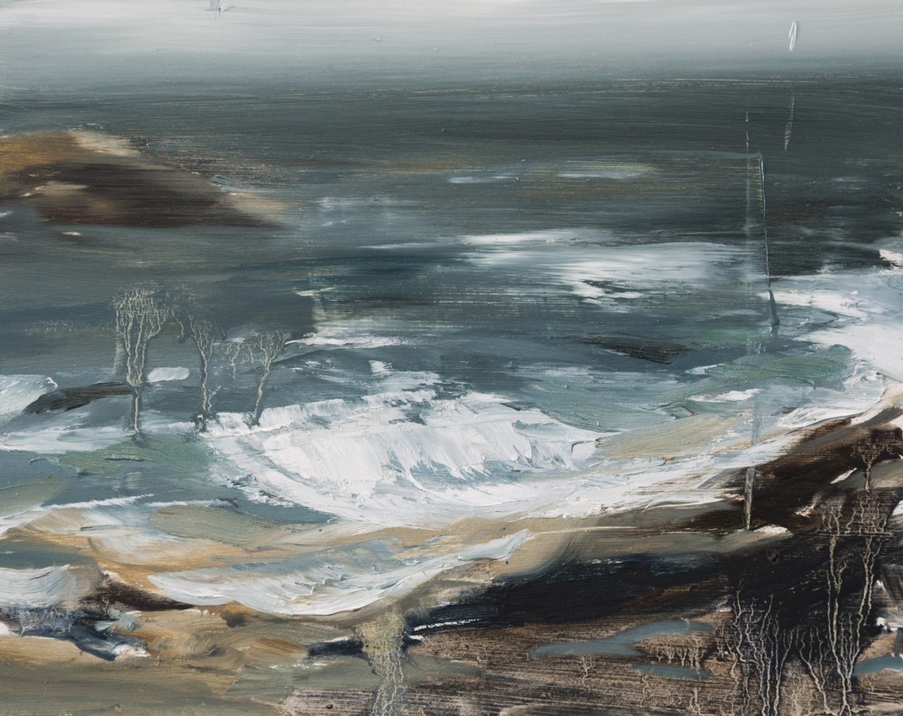 mydarkenedeyes:Emma Fineman - Ocean Series (Oil on panel, 2014‒)