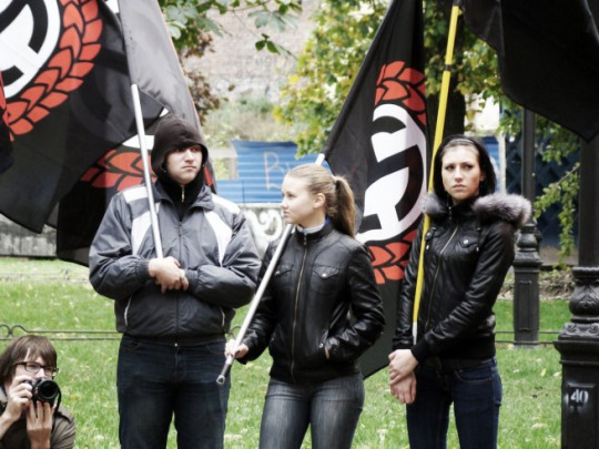 injessica:  dirtydawg77:  Oxana Okladnikova.  Russian Neo-Nazi kicked out of her