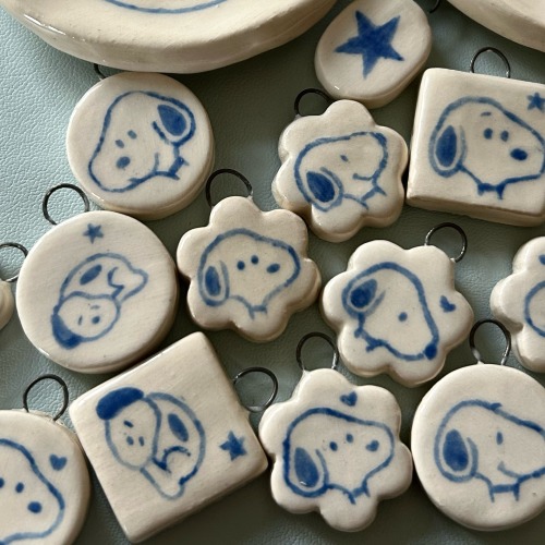 I Made Some Ceramic Snoopy Charms