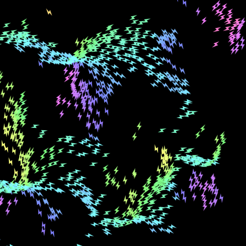 Charged attractors.