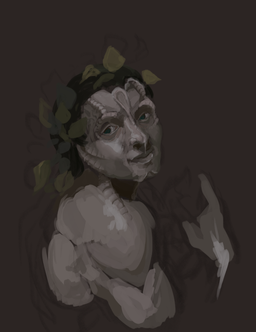 starshiplamaupin: IDKGarak as Bacchus, as depicted by Caravaggio WIP