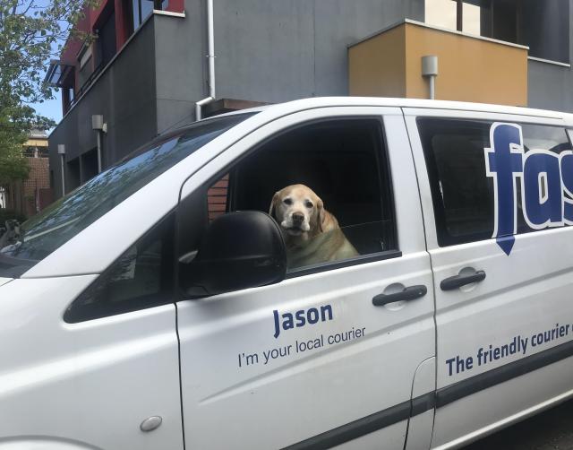 This is Jason, he’s your local courier