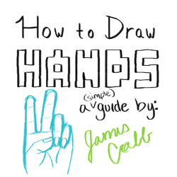 jamescrabb:  Here is an easy guide on how to draw hands! reblog with your results!