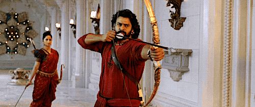 weeguttersnipe:The arrows and the jhumkas from Baahubali 2 (Telugu, 2017)